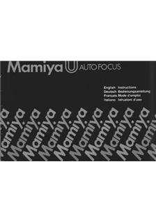 Mamiya U AF manual. Camera Instructions.